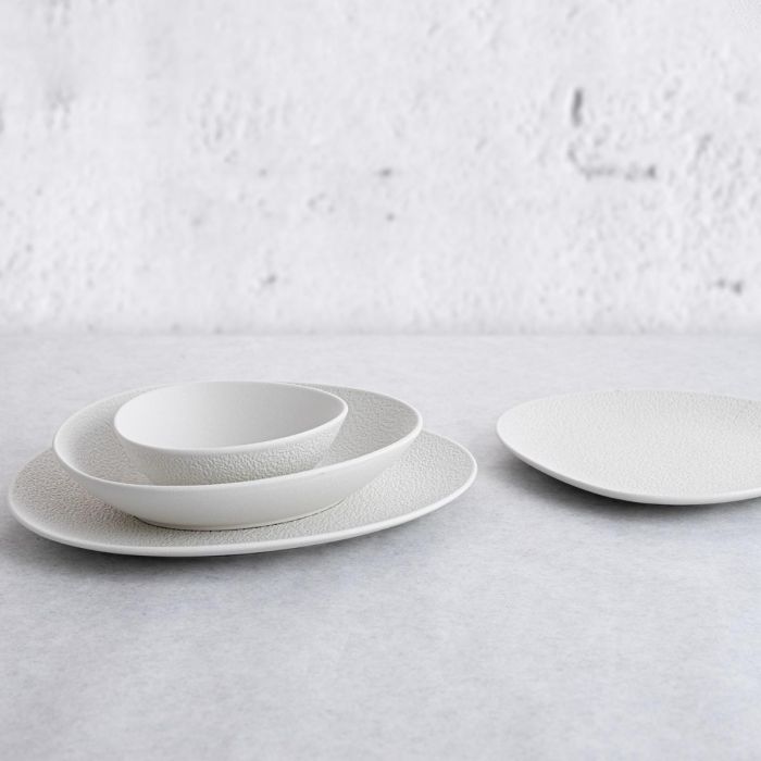 Plato Irregular Porcelana Fosil Bidasoa 28x24,8x2,5 cm (6 Unidades) 3