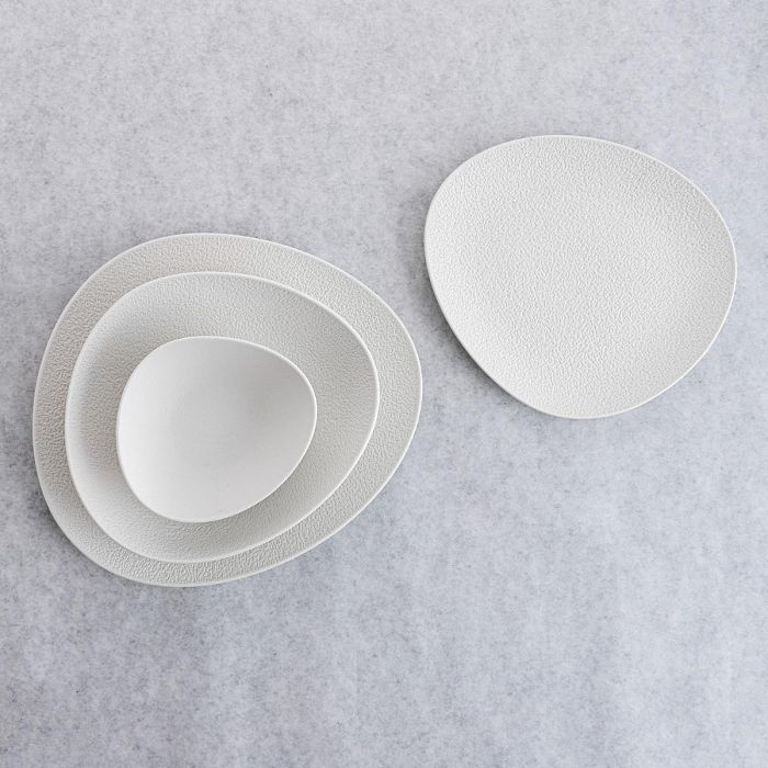 Plato Irregular Porcelana Fosil Bidasoa 28x24,8x2,5 cm (6 Unidades) 4