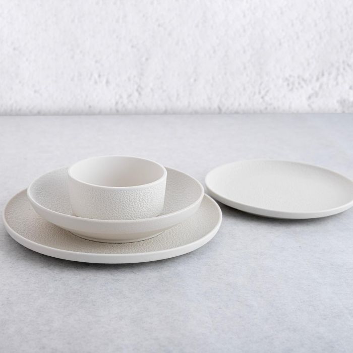 Plato Llano Porcelana Fosil Bidasoa 26,5x26,4x2,3 cm (6 Unidades) 2