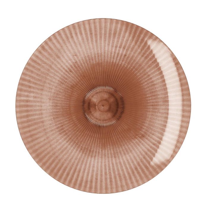 Plato Poliestireno Sunset Coral Quid 26 cm (12 Unidades)