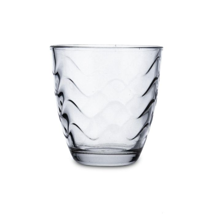 Set 6 Vasos Bajos Vidrio Waves Quid 26 cL