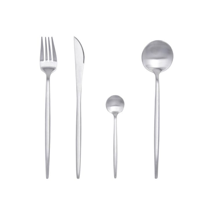 Set 6 Cucharas Mesa Acero Inox Fosil Bidasoa 19x3X2 cm 1