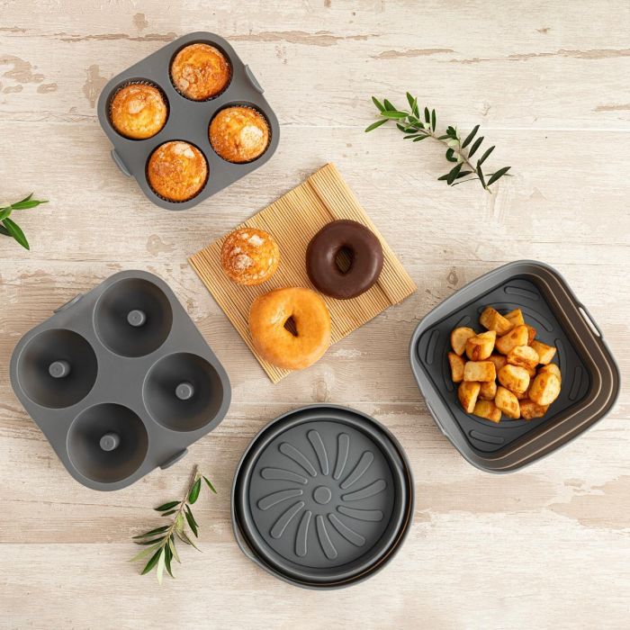 Molde Silicona 4 Donuts Naturalia Quid 19x19X5,5 cm 3