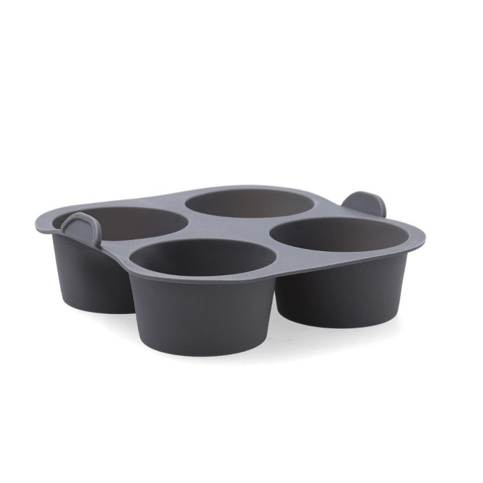 Molde Silicona 4 Muffin Naturalia Quid 18x16x6 cm (12 Unidades)