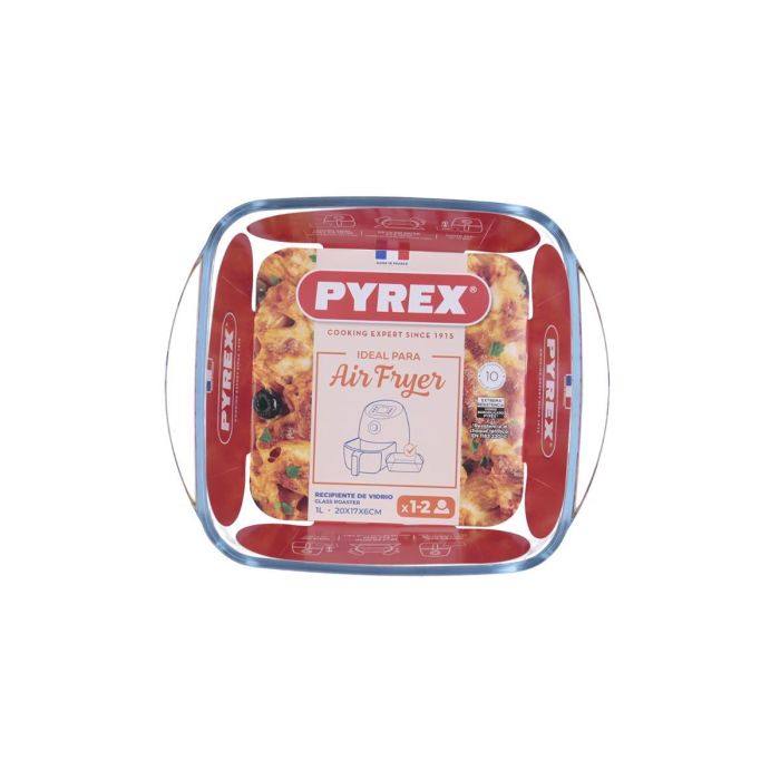 Fuente Cuadrada Vidrio Airfryer Pyrex 20x17 cm -1 L 4