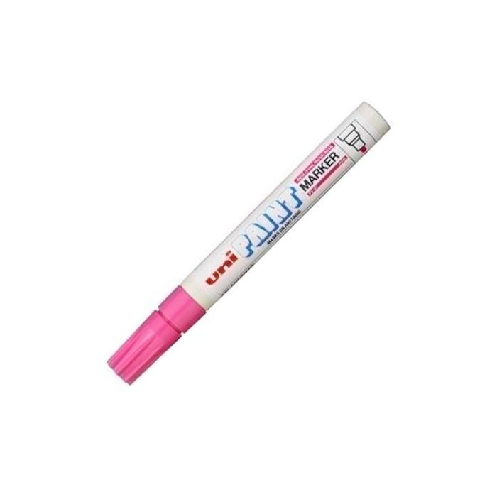 Uniball marcador permanente paint marker px-20(l) rosa