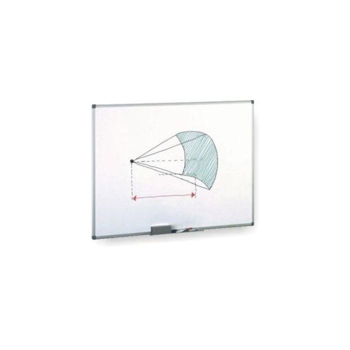 Faibo Pizarra Blanca Melaminada Marco De Aluminio Con Cajetín 122x244 cm Faibo Pizarra Blanca Melaminada Marco De Aluminio Con Cajetín 122x244 cm