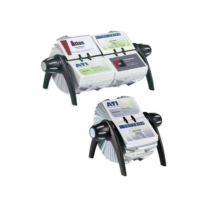 Fichero Rotativo Tarjetero Durable Visifix Flip (400 Tarjetas) Negro