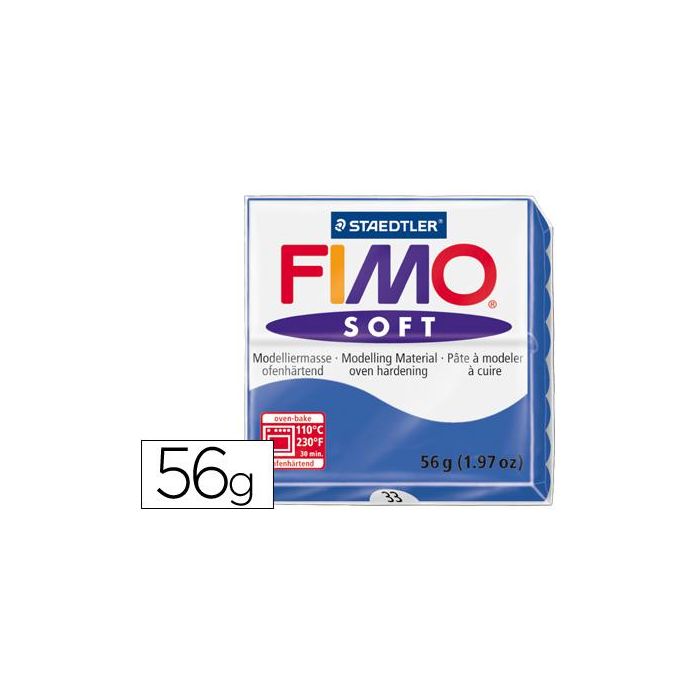 Pasta Staedtler Fimo Soft 57 gr Color Azul Brillante