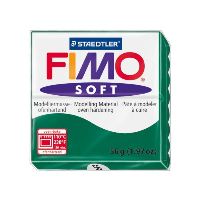 Pasta Staedtler Fimo Soft 57 gr Color Verde Esmeralda