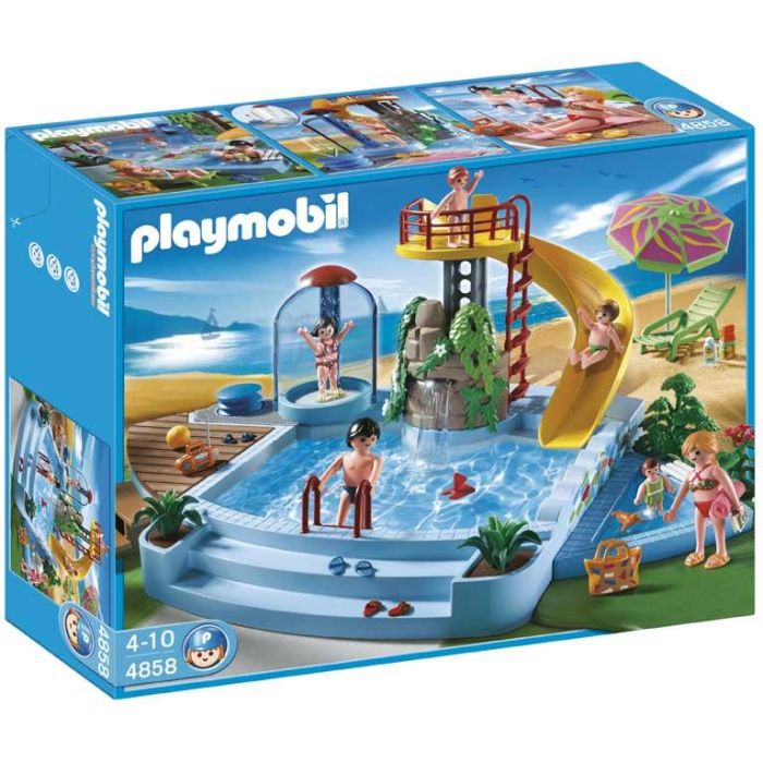 Piscina Con Tobogan R.4858 Playmobil