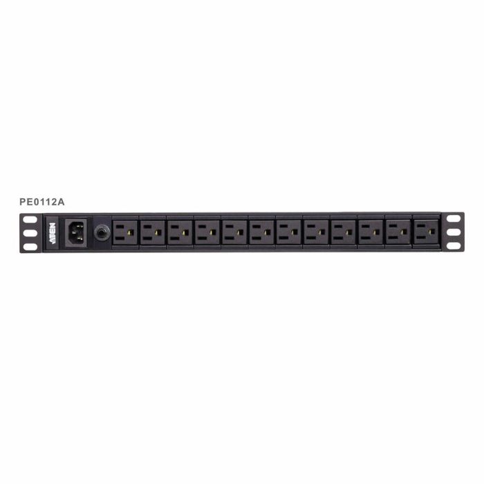 Aten PE0112G unidad de distribución de energía (PDU) 1U Negro 12 salidas AC