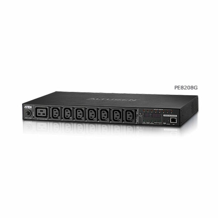 Aten PE8208G unidad de distribución de energía (PDU) 1U Negro 8 salidas AC