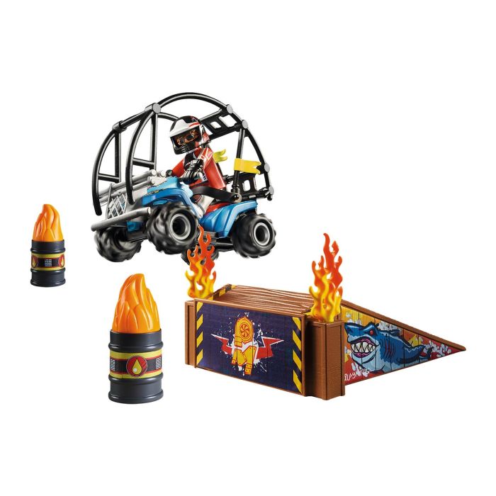 Starter Pack Stuntshow Quad Rampa De Fuego 70820 Playmobil 1