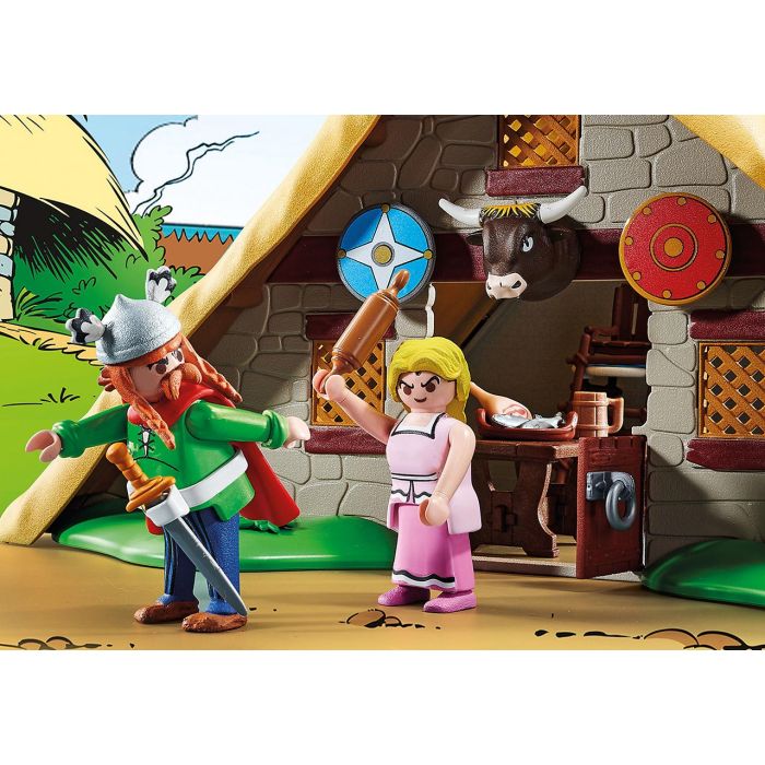 Playset Playmobil Astérix: The hut of Abraracourcix 70932 110 Piezas 2