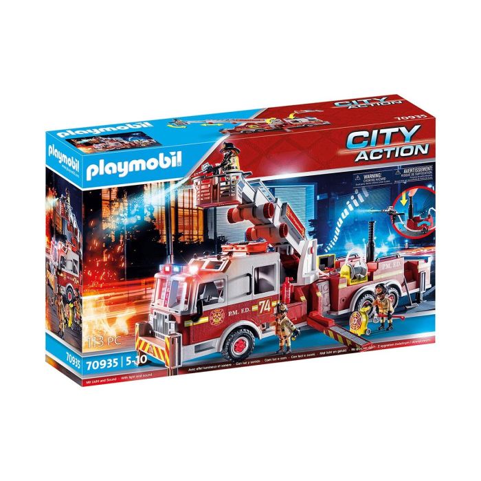 PLAYMOBIL 70935 Camión de Bomberos con Escalera