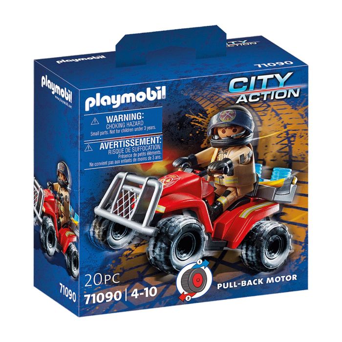 Bombero en quad playmobil city action