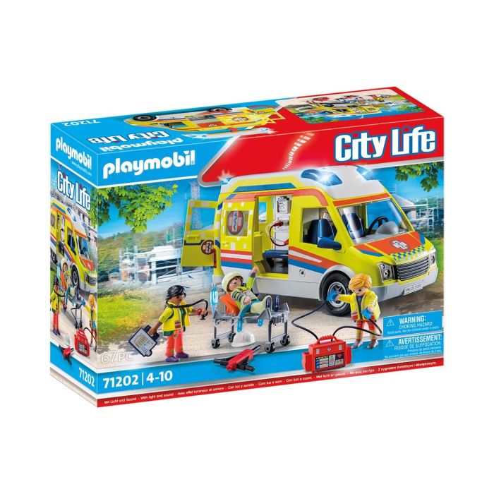 Ambulancia Con Luz Y Sonido City Life 71202 Playmobil