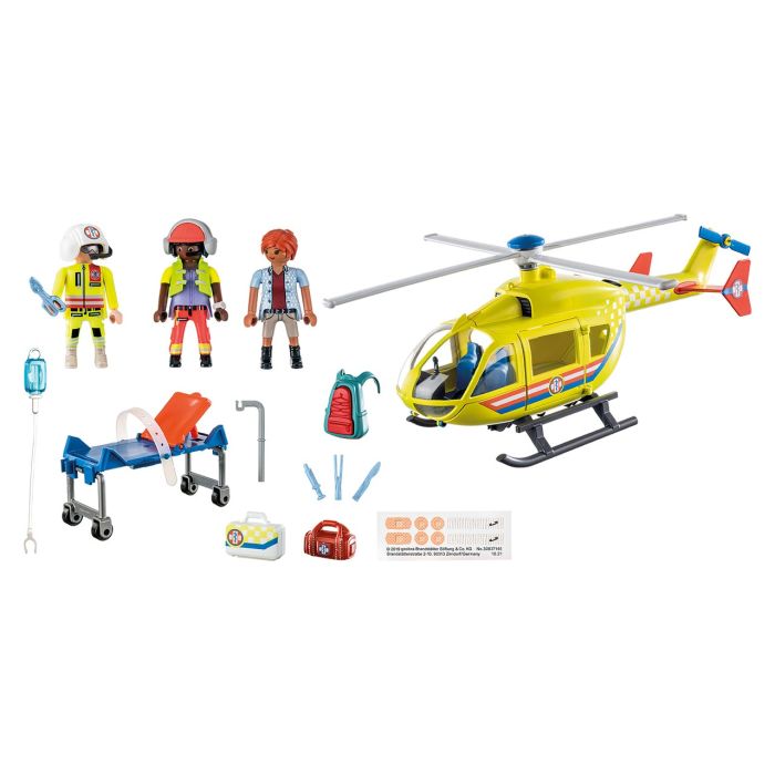 Helicóptero De Rescate City Life 71203 Playmobil 1