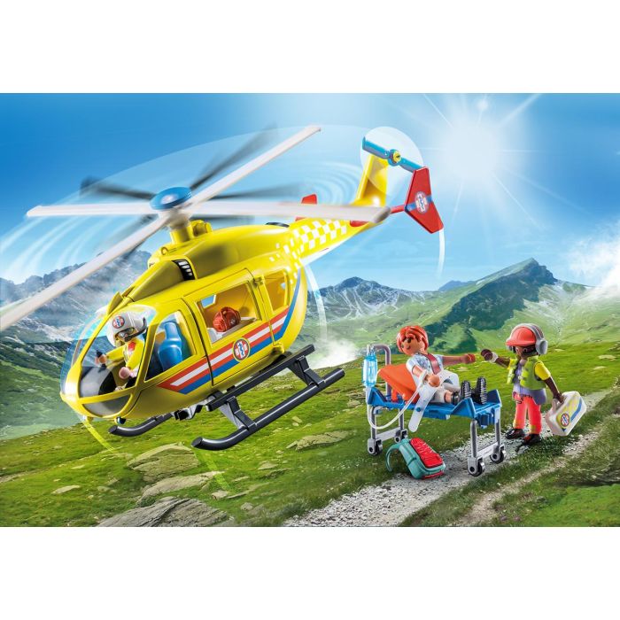 Helicóptero De Rescate City Life 71203 Playmobil 2