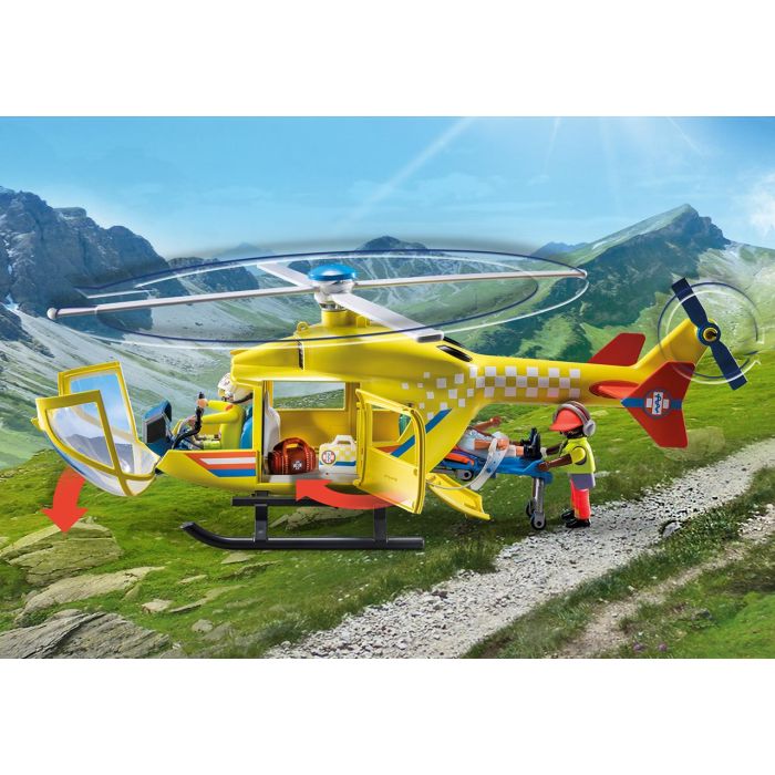 Helicóptero De Rescate City Life 71203 Playmobil 4