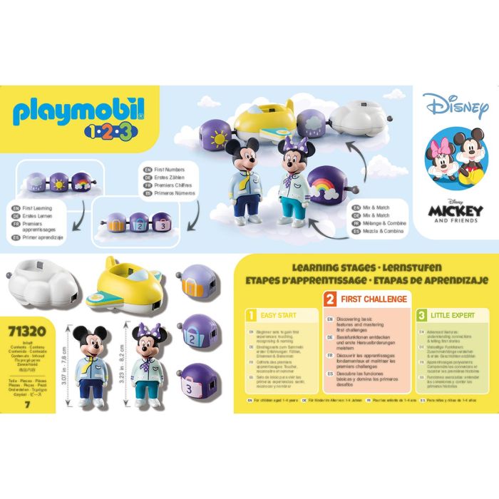 1.2.3 Mickey Y Minnie Tren Nube 71320 Playmobil 6