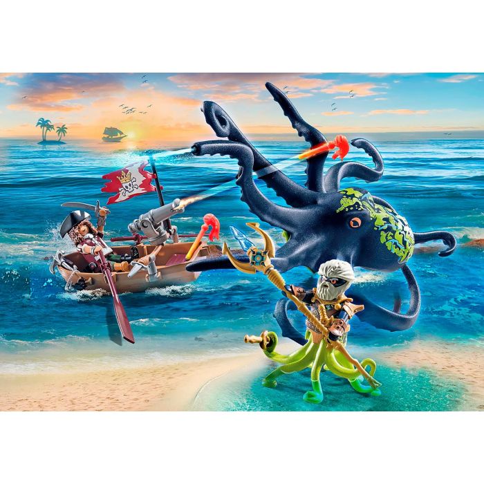 Batalla Con Pulo Gigante Piratas 71419 Playmobil 2