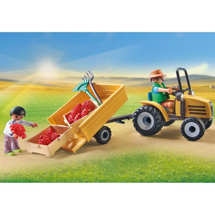 Tractor Con Tráiler Y Cisterna Country 71442 Playmobil 2