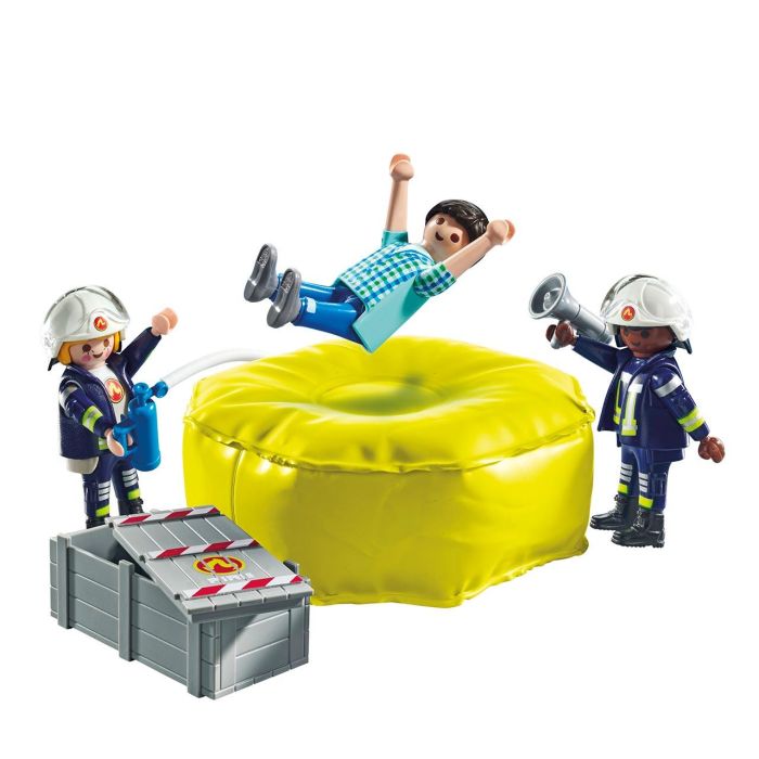 Bomberos Con Colchoneta Action Heroes 71465 Playmobil 1