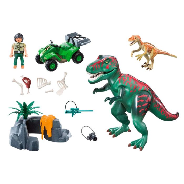 Tiranosaurus Rex Con Explorador Dinos 71588 Playmobil 1