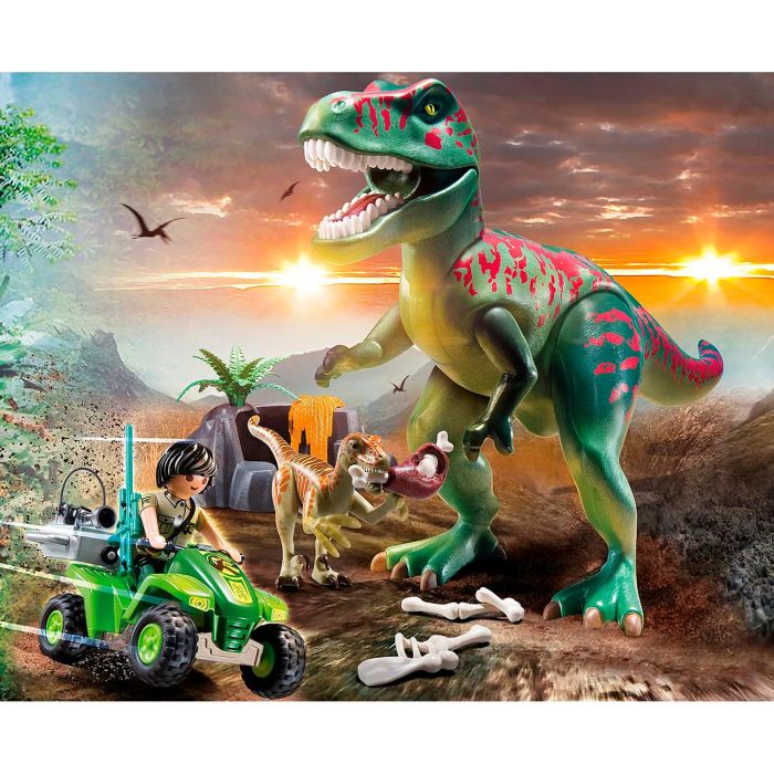 Tiranosaurus Rex Con Explorador Dinos 71588 Playmobil 3