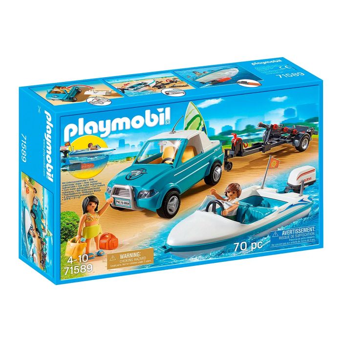 Pick Up Con Lancha Summer Fun 71589 Playmobil Pick Up Con Lancha Summer Fun 71589 Playmobil