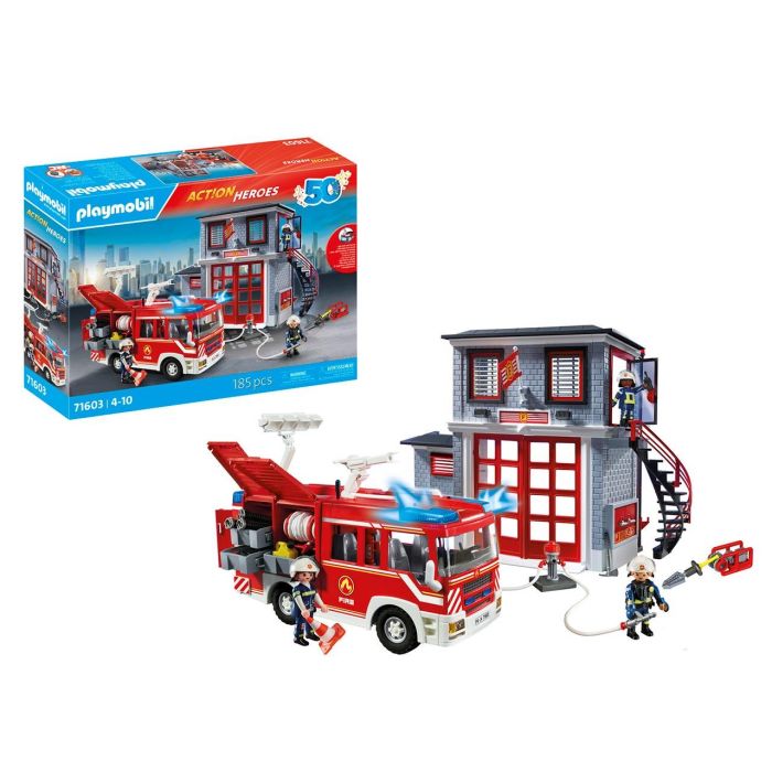 Mega Set Bomberos Action Heroes 71603 Playmobil 1