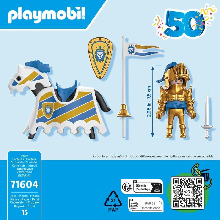 Set de juguetes Playmobil Caballero Medieval 15 Piezas 3