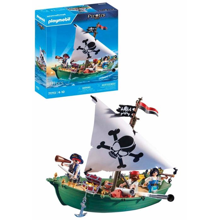 Barco Pirata Con Motor Submarino Pirates 71713 Playmobil 1