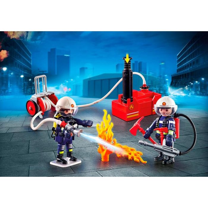 Playset City Action - Firefighters with Water Pump Playmobil 9468 Multicolor 2