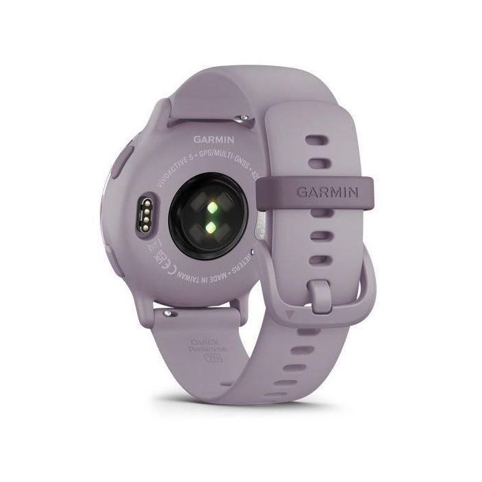 Reloj GPS conectado - GARMIN - Vivoactive 5 - WiFi - 30,4 mm (1.2) - Orquídea Metalizada con correa Morada 4