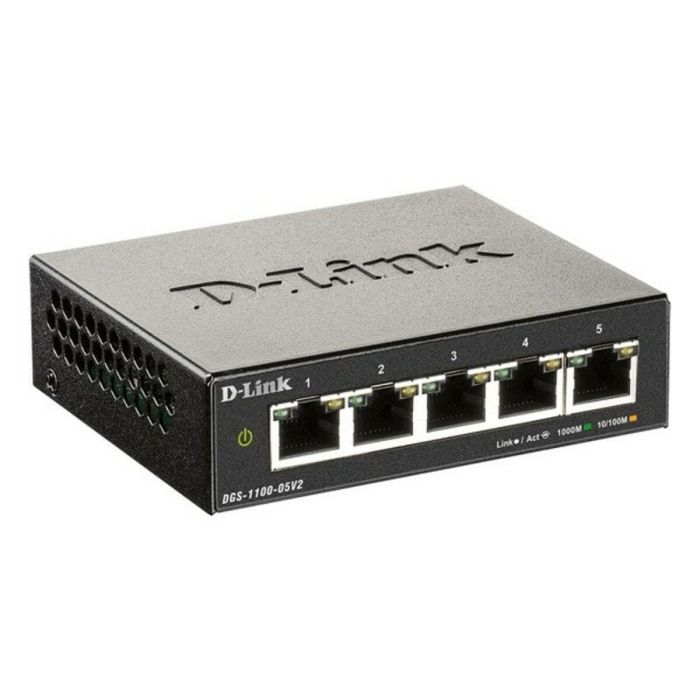 D-Link Switch Easysmart 5 Puertos Gestionable Gigabit Ethernet 10/100/1000 Negro 1 D-Link Switch Easysmart 5 Puertos Gestionable Gigabit Ethernet 10/100/1000 Negro 1