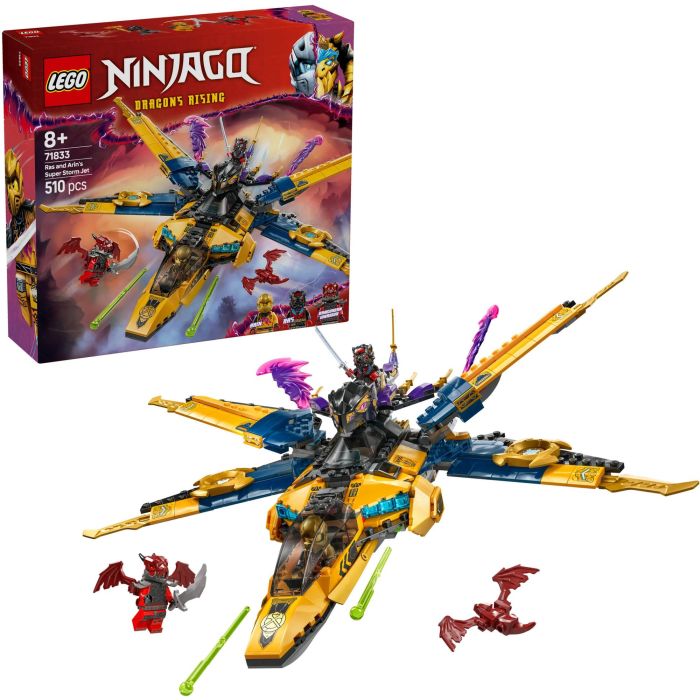 LEGO 71833 Ninjago El Renacer de los Dragones: Super Jet de la Tormenta de Ras y Arin - Set de Construcción con Dron y Minifiguras 14 LEGO 71833 Ninjago El Renacer de los Dragones: Super Jet de la Tormenta de Ras y Arin - Set de Construcción con Dron y Minifiguras 14