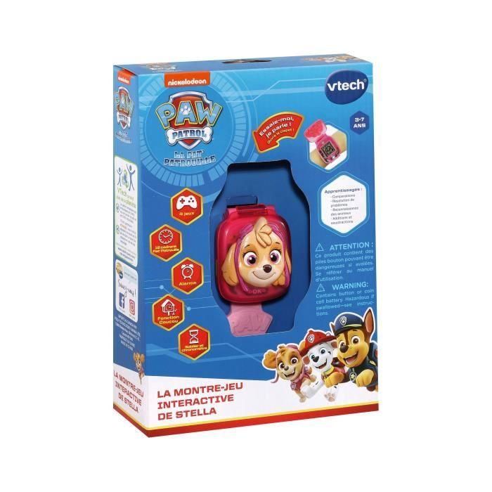 Vtech Paw Patrol - Reloj de juego interactivo de Stella - 3D con pantalla animada y 4 juegos - Edad 3-7 años 2 Vtech Paw Patrol - Reloj de juego interactivo de Stella - 3D con pantalla animada y 4 juegos - Edad 3-7 años 2
