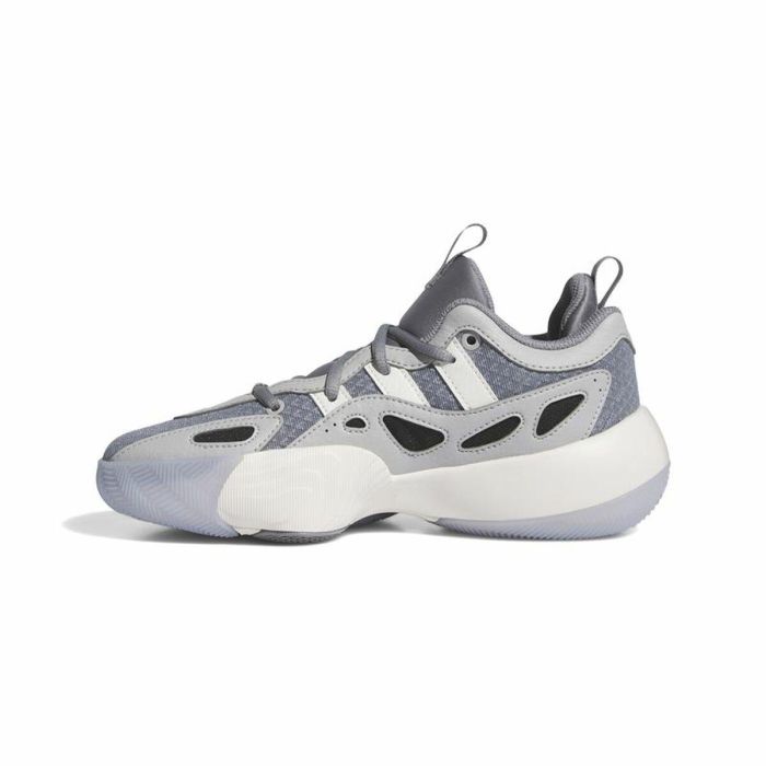 Zapatillas de Baloncesto para Niños Adidas Trae Unlimited Blanco Gris 3