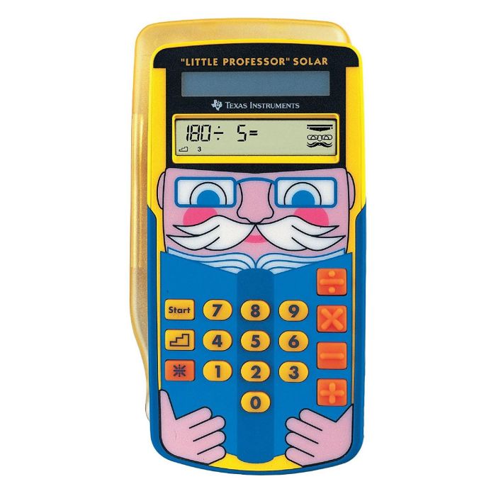 Texas Instruments Little Professor Solar - Calculadora gráfica de bolsillo con pantalla LCD de 8 dígitos y alimentación solar, multicolor Texas Instruments Little Professor Solar - Calculadora gráfica de bolsillo con pantalla LCD de 8 dígitos y alimentación solar, multicolor