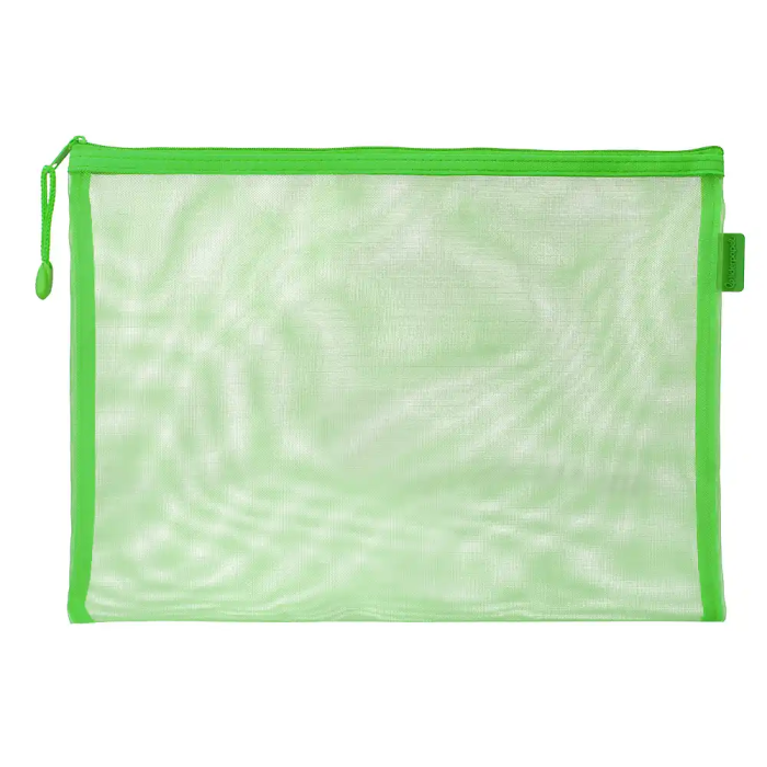 Liderpapel Bolsa Zipper Bag Poliester Transpirable Multiusos DIN A4 Verde Pastel 1