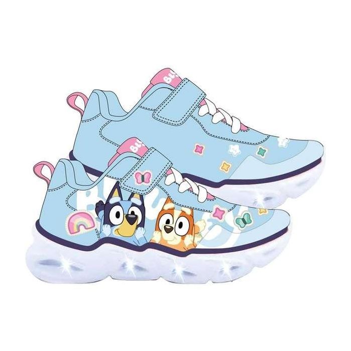 Cerdá T024 Deportiva de niño Bluey con luces y suela ligera EVA - Azul Claro, Talla 24 1