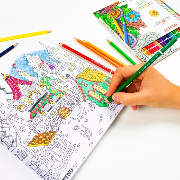 Alpino Set Mandalas Color Experience AL000250 Lápices y Libro para Colorear +3 Años 4