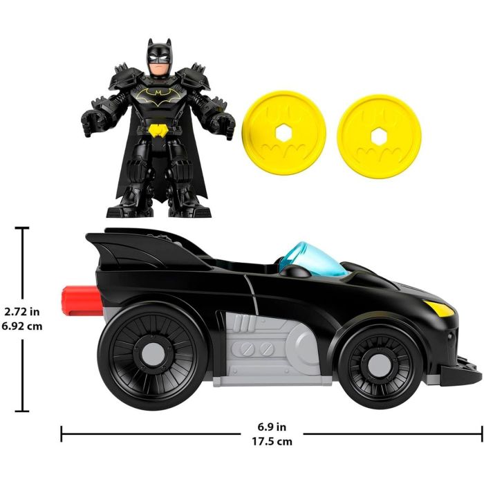 Fisher-Price Figura Batman Dc Metal Force C/Coche Jfj68 Imaginext 2