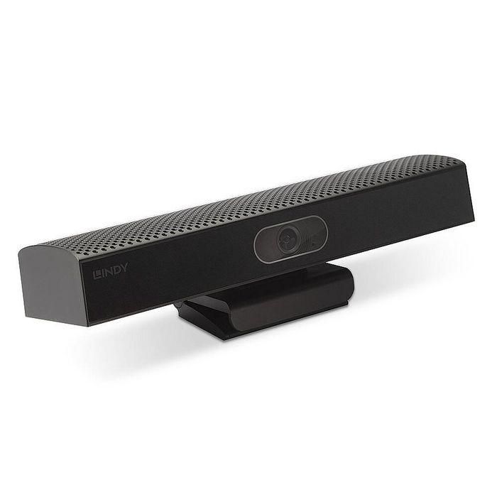 Lindy Barra de Sonido y Cámara de Conferencia USB-A 4K30 con Micrófono Omni 360°, Lente Gran Angular 100°, compatible Teams & Zoom Lindy Barra de Sonido y Cámara de Conferencia USB-A 4K30 con Micrófono Omni 360°, Lente Gran Angular 100°, compatible Teams & Zoom