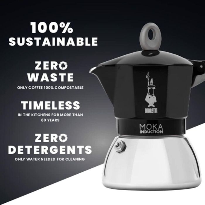 Cafetera Italiana Bialetti 0006934/NP Negro Aluminio 2 Cafetera Italiana Bialetti 0006934/NP Negro Aluminio 2