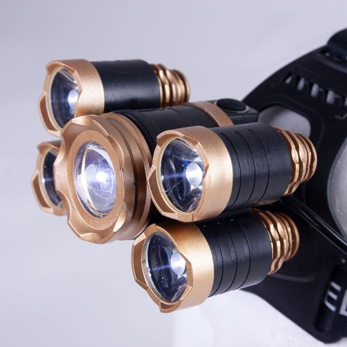 Luz Frontal "Wanjiru" 10W XPE + 4 x COB 3W Aluminio/ABS 2 Luz Frontal "Wanjiru" 10W XPE + 4 x COB 3W Aluminio/ABS 2