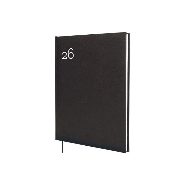 Finocam Y12-210x270 mm Agenda Dynamic Milano Tapa Dura Negro 2026 Profesional para Negocios y Oficina